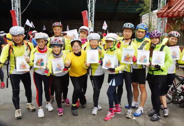 斗六辦媽祖巡禮親子自行車活動(圖)