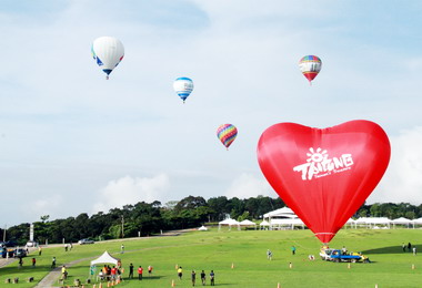台東熱氣球完成自由飛試體驗(圖)