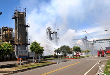 高雄煉油廠氫氣外洩火警說明(圖)