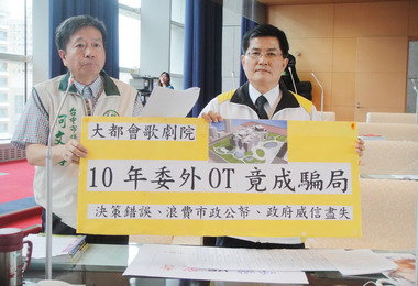 中市議員批大都會歌劇院十年OT是騙局(圖)