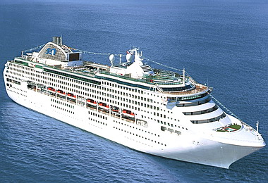 五星級豪華郵輪「太陽公主號」訪高雄(圖)