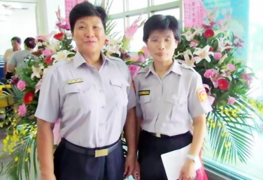 清水警分局首任女正、副所長(圖)
