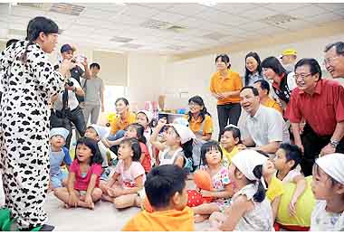 汐止北峰托嬰與親子館二合一開幕(圖)