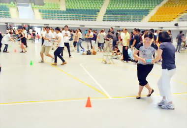 雲林縣府辦員工團體趣味競賽(圖)