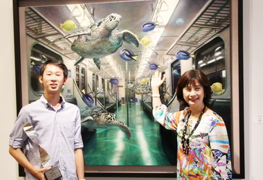 全國百號油畫大展亞軍張良瑞最年輕(圖)