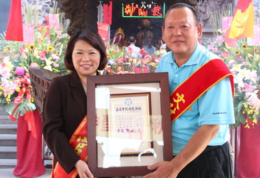 文財殿尊神聖&#35476;暨建廟28週年捐助午餐費(圖)