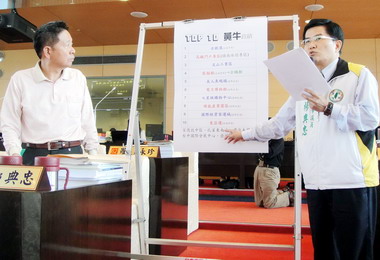 民進黨籍議員批中市建設牛步化(圖)