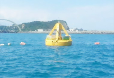 我國首座波浪發電機組基隆海上發電測試(圖)