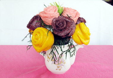 正中好米米食創作競賽玫瑰米饅頭奪冠(圖)