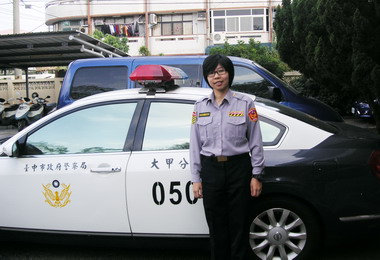 中市首位女性分隊長將執掌大甲交通(圖)
