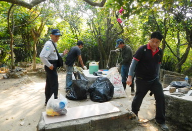 壽山國家自然公園清理私設休息區(圖)