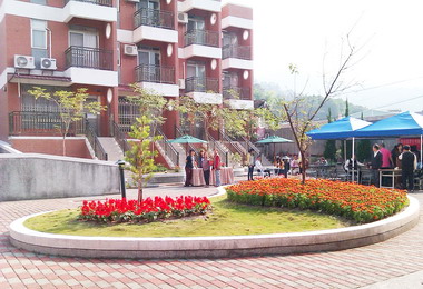 水里永久屋庭院布置美輪美奐(圖)