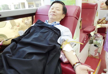 大林煉油廠熱情響應中油百萬CC捐血(圖)