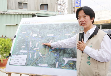 治水工程發揮成效賴清德視察改建工程(圖)