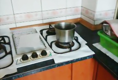 爐台開火人不見消防局緊急關開關(圖)