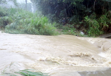 國姓兩起民眾受困溪畔消防員疲於奔命(圖)