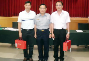 雲林縣警局長張傳忠表揚破案有功人員(圖)