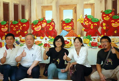藝術家改造吆鬼街宣傳斗六小吃歷史(圖)