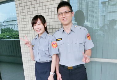 員警蔡明松結婚前考取警大雙喜臨門(圖)
