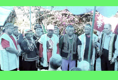 信義偏鄉獨老歡度中秋佳節(圖)