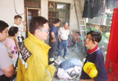 埔里忠孝三路民宅火警失火原因待查(圖)