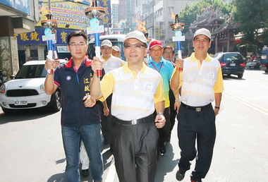 中市運動大會聖火點燃傳遞至二十九區(圖)