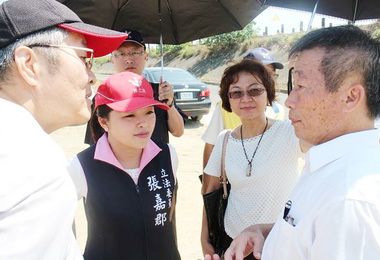 張嘉郡爭取烏麻園中排增設抽水站(圖)