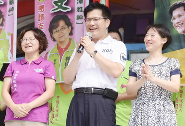 號召台中彰化聯手支持林佳龍與魏明谷(圖)