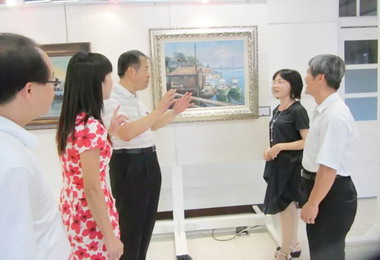 洪美玲畫展集集樟腦出張所展出(圖)