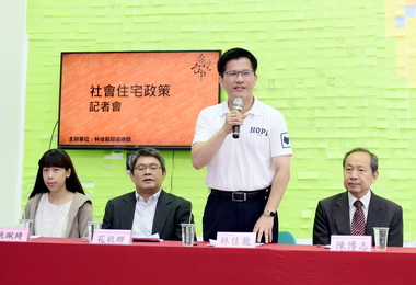 林佳龍：如當選任內興辦一萬戶社會住宅(圖)