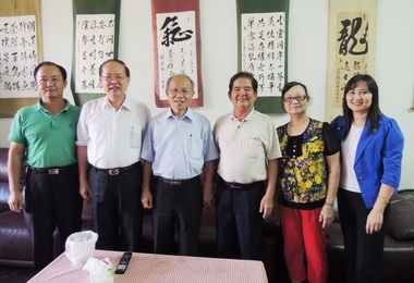 省主席林政則拜訪書法家劉培相(圖)