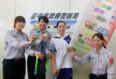金牌選手蕭美玉擔任反詐天使(圖)