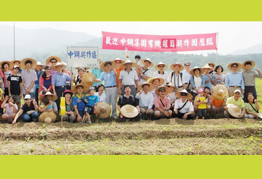 中鋼認養永齡農場白玉蘿蔔契作(圖)