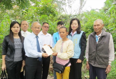 省主席林政則赴卑南鄉慰問鳳凰颱風災戶(圖)