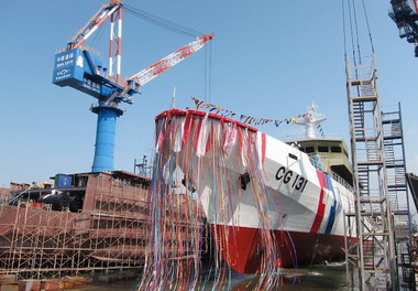 千噸級苗栗艦下水海巡強化編裝穩步執行(圖)