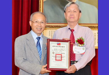 張政勝退而不休持續奉獻獲表揚(圖)