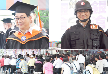 文武兼備李銀滄碩士袍換戰甲(圖)