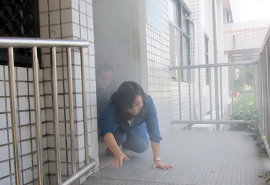 台電人實施自衛消防編組增進防火防災常識(圖)