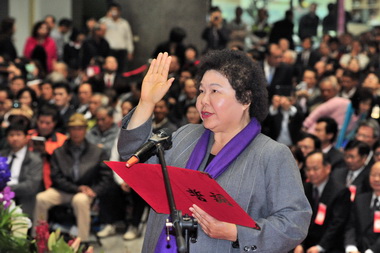 宣誓就職陳菊：繼續高雄轉型的使命(圖)