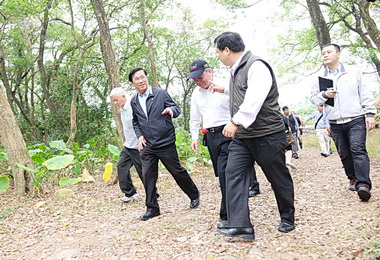 林明溱勘查打造觀光首都的預定地(圖)