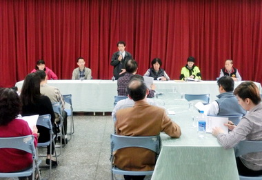 清水警參與民間會議宣導治安(圖)