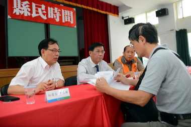 林明溱允解決砂石車上路問題(圖)