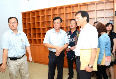 會勘東埔衛生室林明溱指示活化(圖)