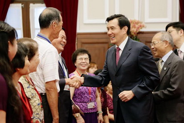 馬總統接見38位省級模範母親(圖)