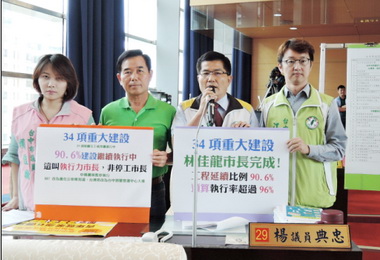 中市議員籲市府用執行力交出好成績(圖)