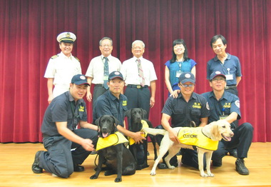 高雄關宣布緝菸犬隊正式成軍(圖)