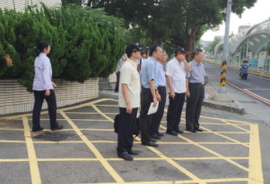 中市警察局長視察專用公車道配套措施(圖)