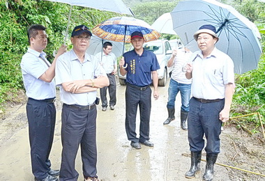 道路坍方中斷林明溱：源頭整治(圖)