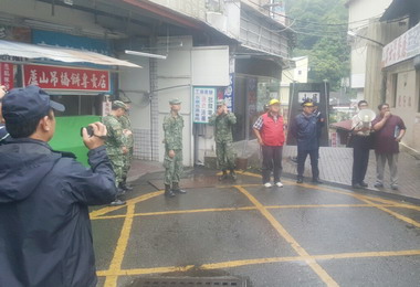 強颱來襲南投後備部協助預防性撤村(圖)