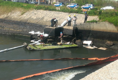中油疑輸油管線油品外洩正嚴格監控與追蹤(圖)
